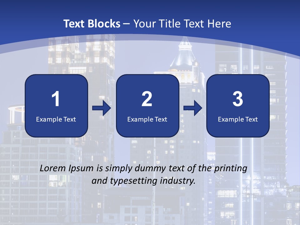 Night Roof Front PowerPoint Template