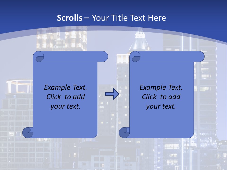 Night Roof Front PowerPoint Template