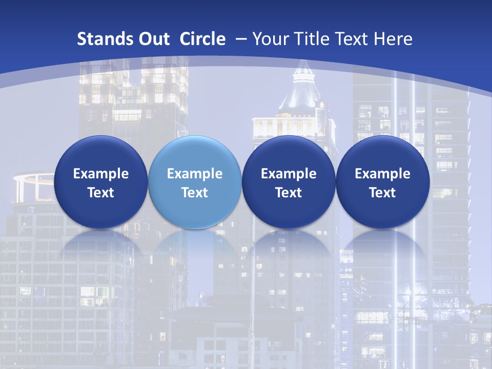 Night Roof Front PowerPoint Template