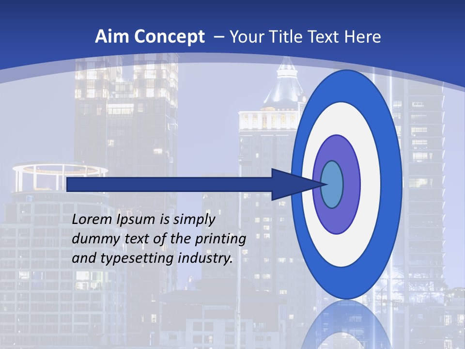 Night Roof Front PowerPoint Template