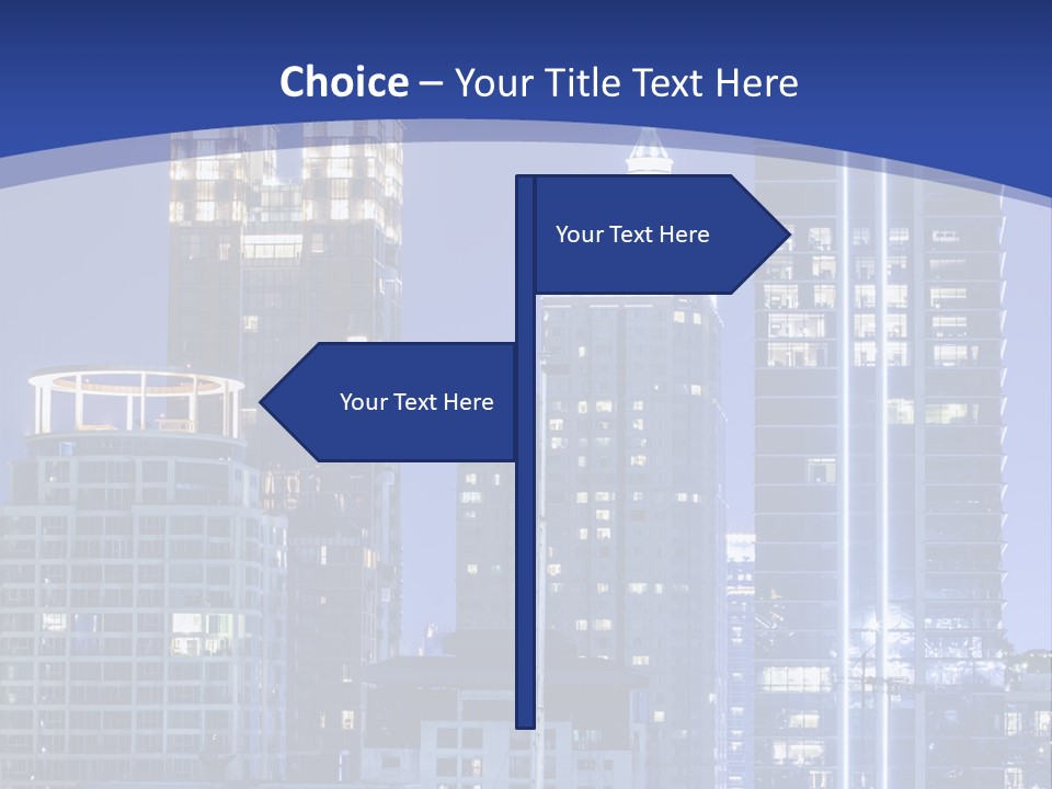 Night Roof Front PowerPoint Template