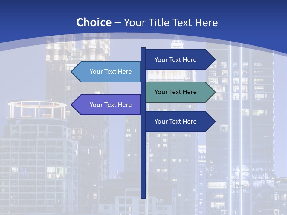 Night Roof Front PowerPoint Template
