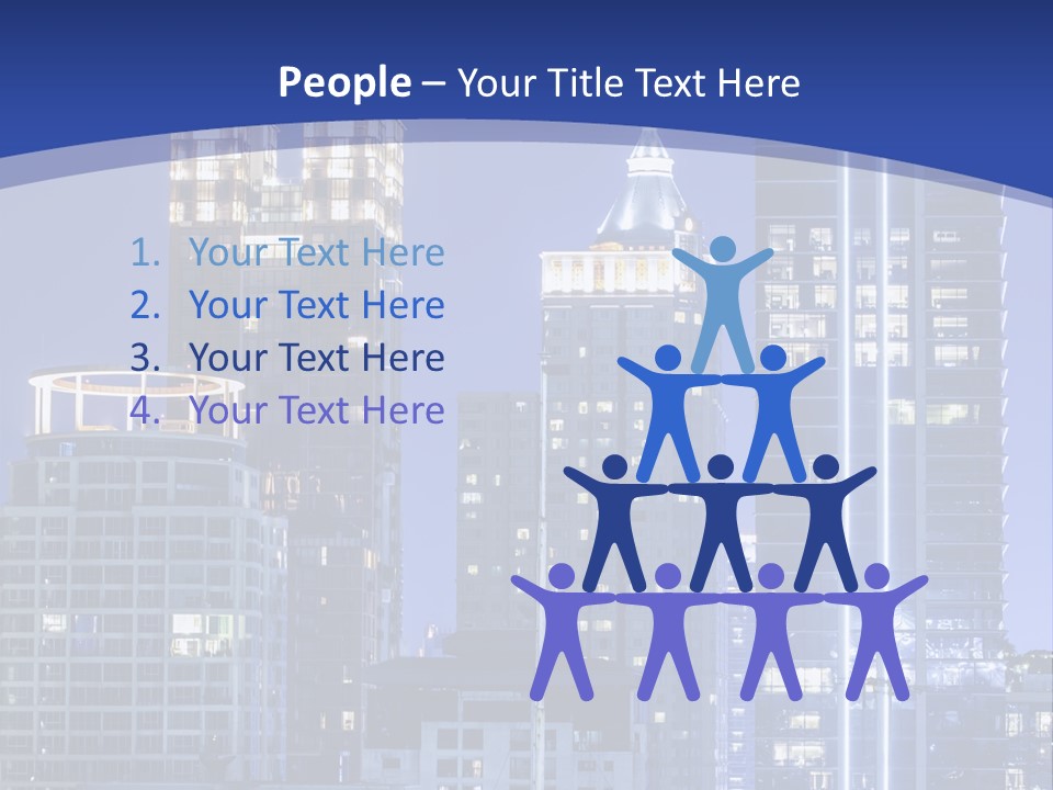 Night Roof Front PowerPoint Template