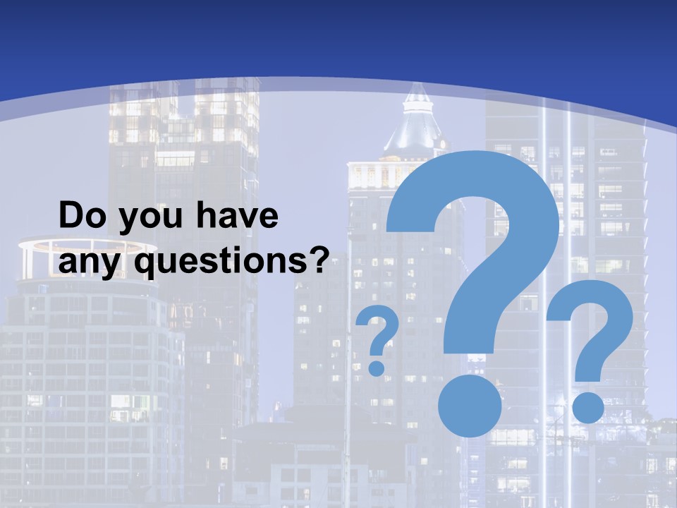 Night Roof Front PowerPoint Template