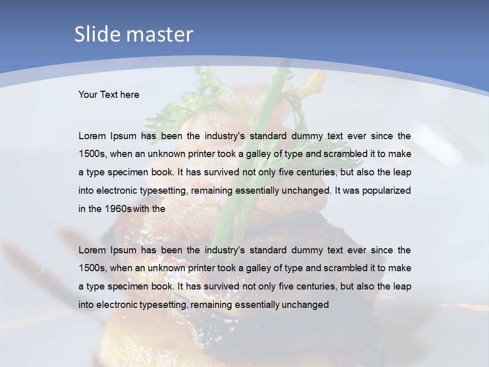 Basil Eating Herb PowerPoint Template