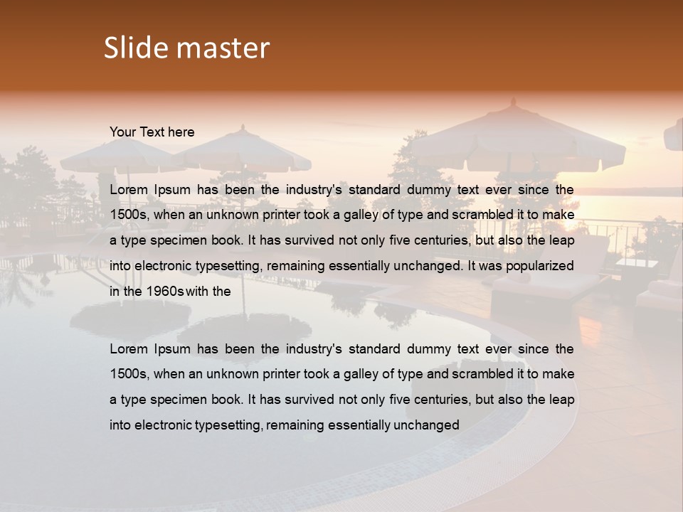 Scene Hotel Vacation PowerPoint Template