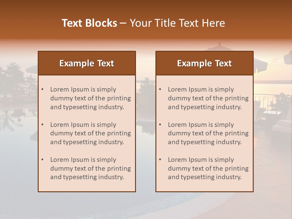 Scene Hotel Vacation PowerPoint Template