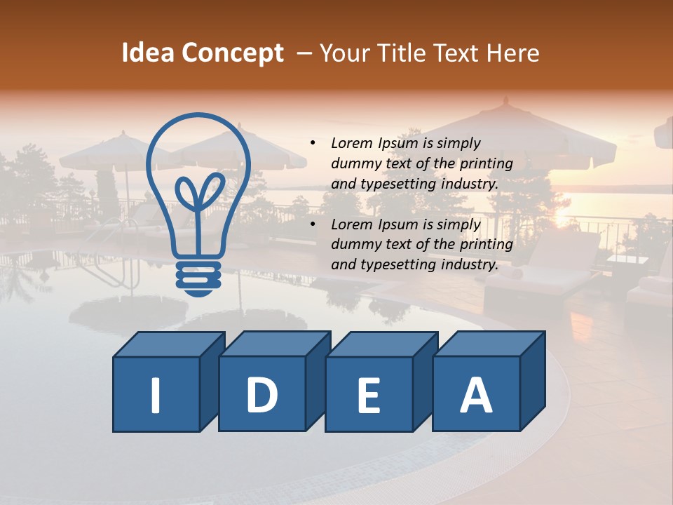 Scene Hotel Vacation PowerPoint Template