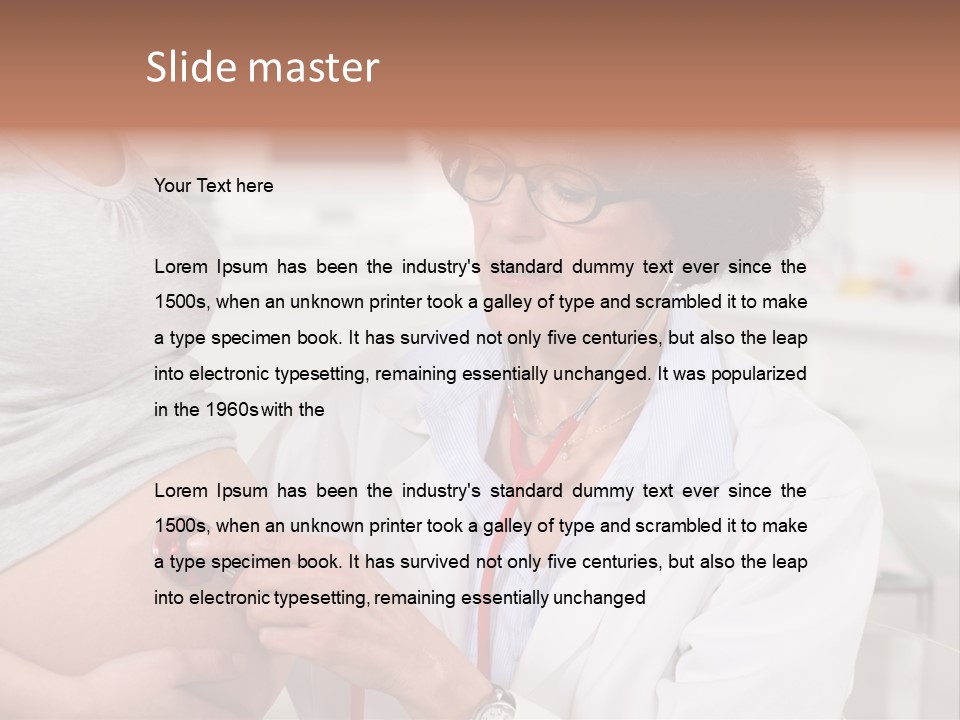 Belly Female Gynecology PowerPoint Template