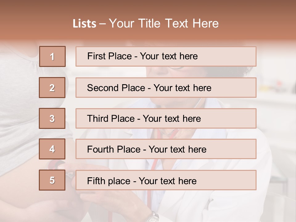 Belly Female Gynecology PowerPoint Template