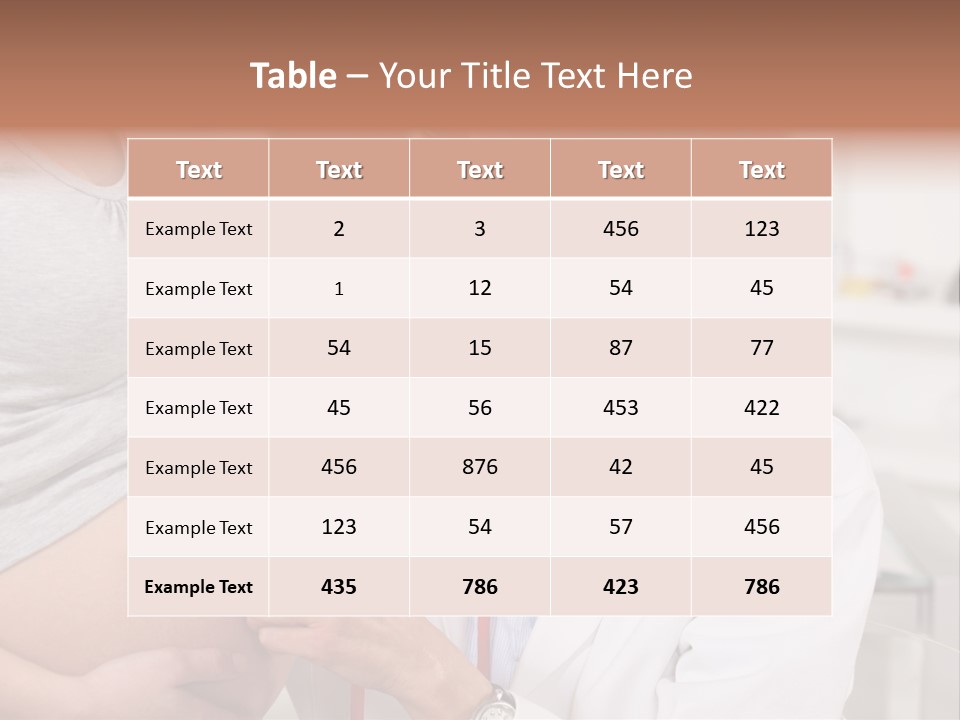 Belly Female Gynecology PowerPoint Template