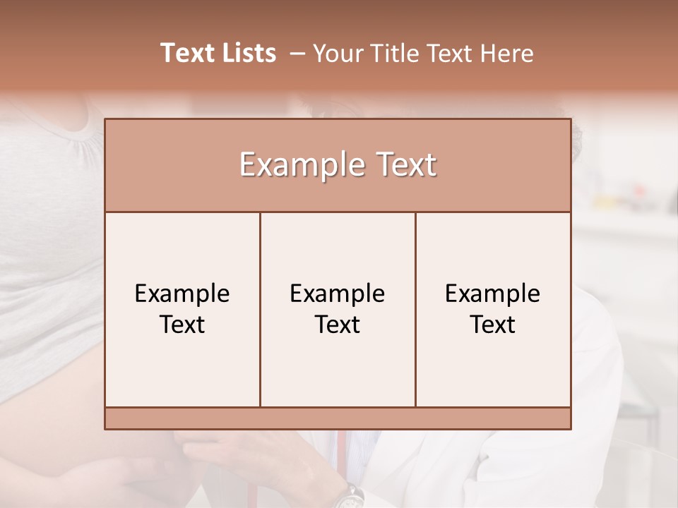 Belly Female Gynecology PowerPoint Template