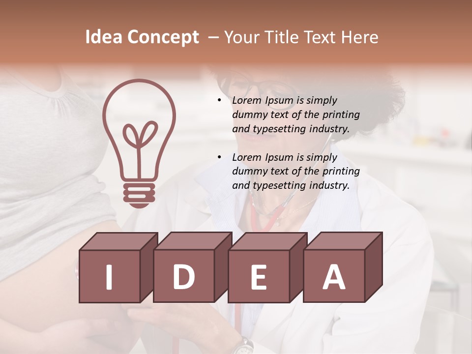 Belly Female Gynecology PowerPoint Template