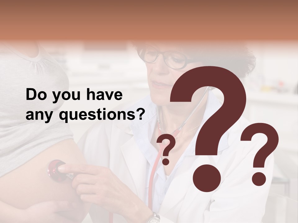 Belly Female Gynecology PowerPoint Template