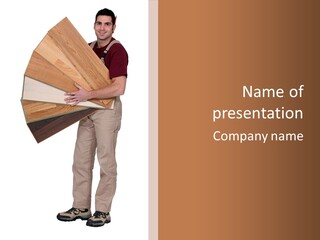 Wood Floor Home PowerPoint Template