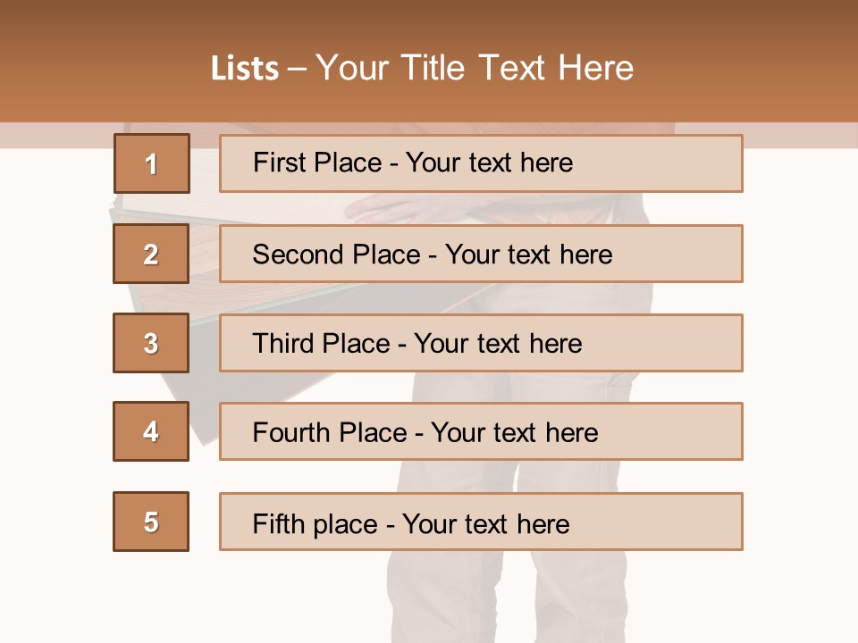 Wood Floor Home PowerPoint Template