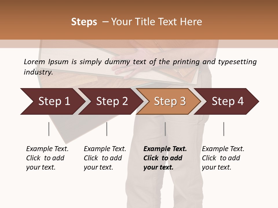 Wood Floor Home PowerPoint Template