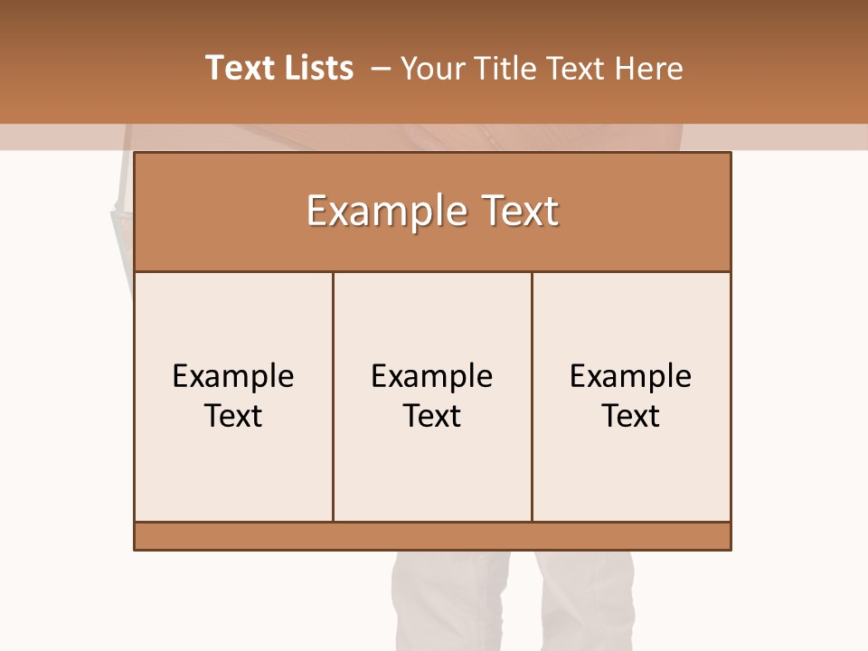 Wood Floor Home PowerPoint Template