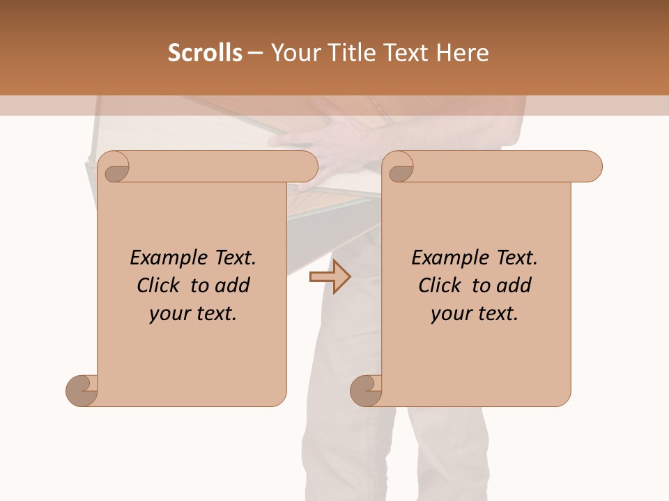 Wood Floor Home PowerPoint Template