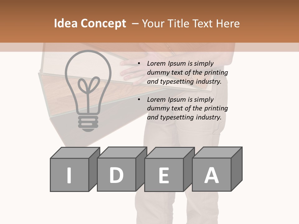 Wood Floor Home PowerPoint Template