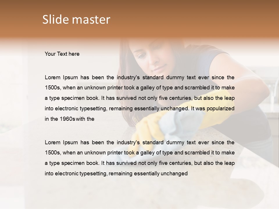 Homey Cooker Cleaning Agents PowerPoint Template