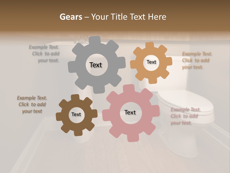 Lavatory Towel Rack PowerPoint Template