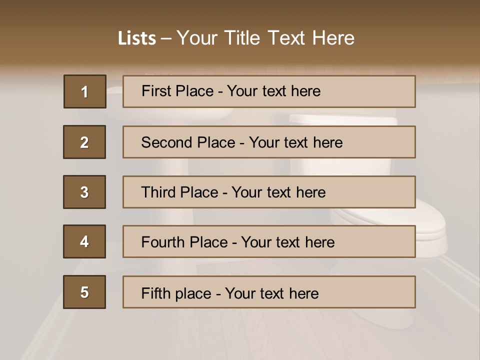 Lavatory Towel Rack PowerPoint Template