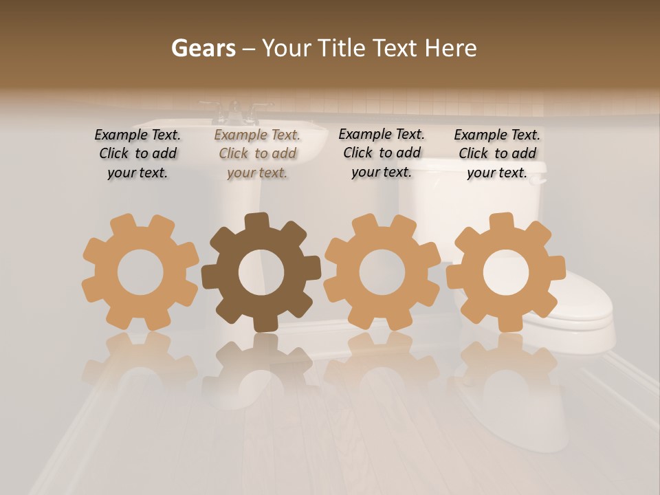 Lavatory Towel Rack PowerPoint Template