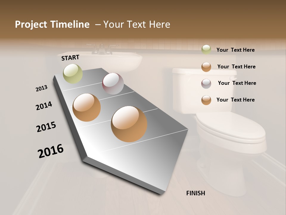 Lavatory Towel Rack PowerPoint Template