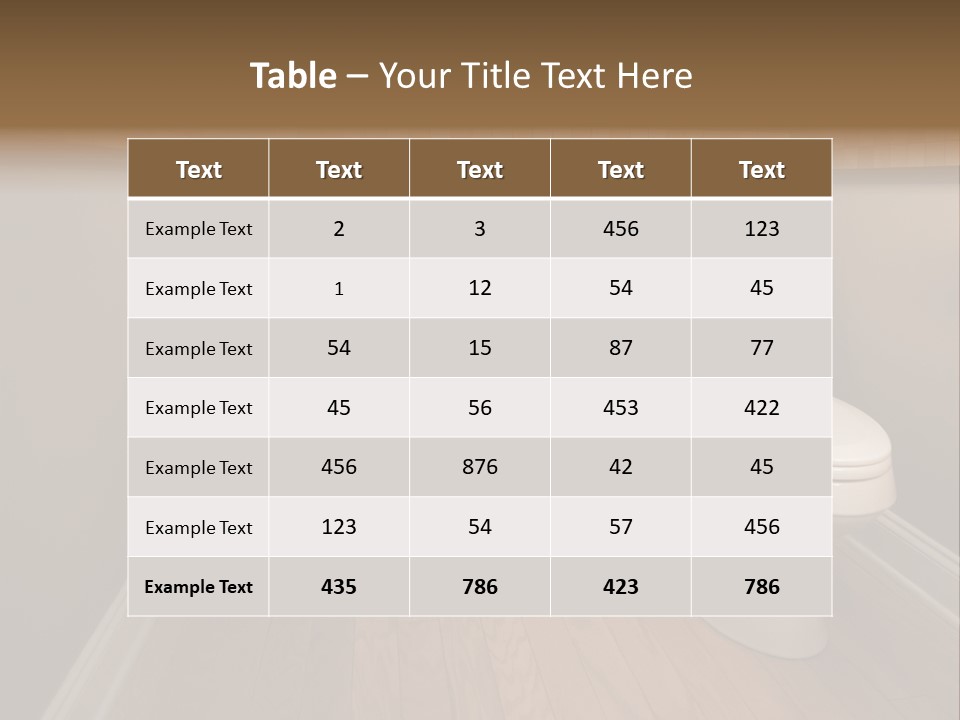 Lavatory Towel Rack PowerPoint Template