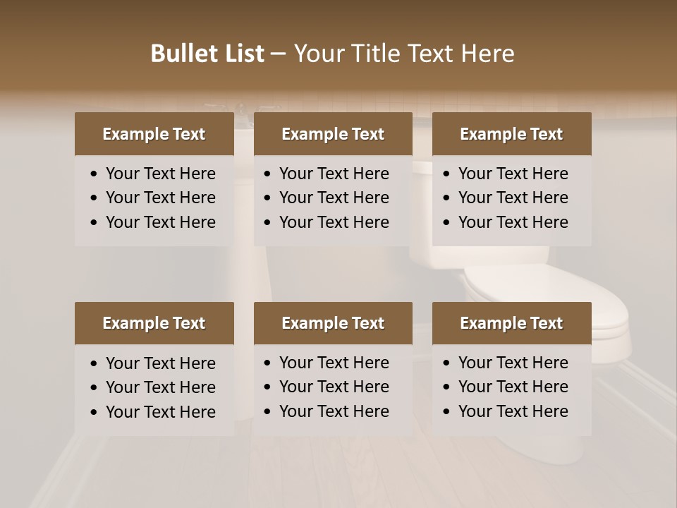 Lavatory Towel Rack PowerPoint Template