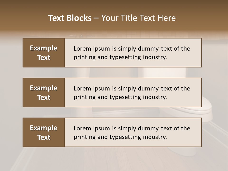 Lavatory Towel Rack PowerPoint Template