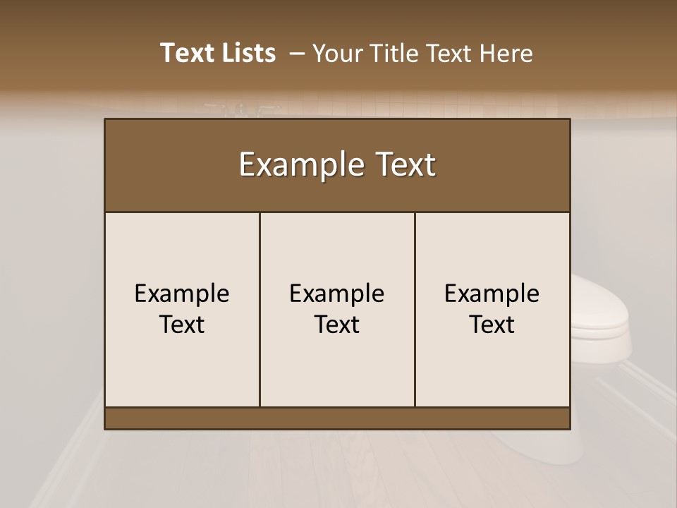Lavatory Towel Rack PowerPoint Template