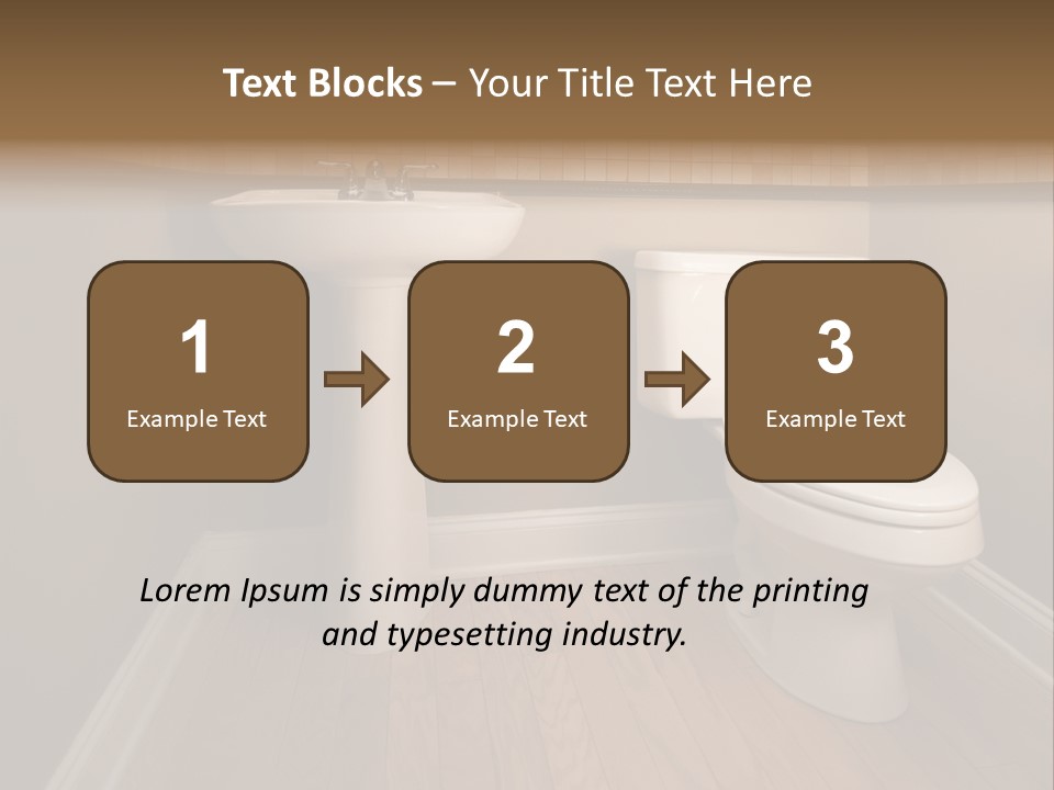 Lavatory Towel Rack PowerPoint Template