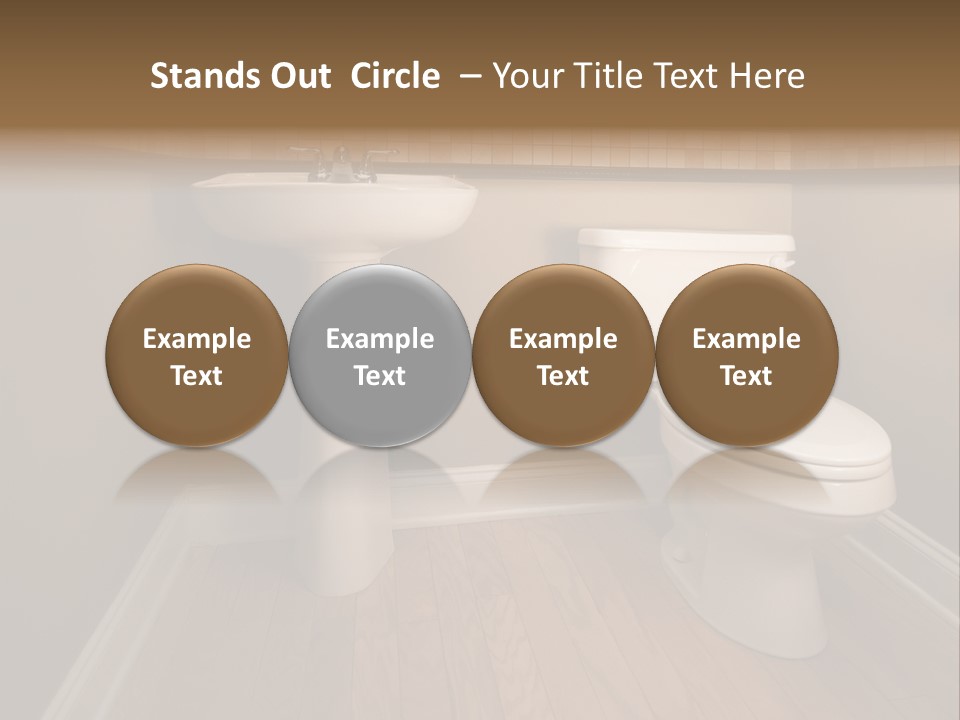 Lavatory Towel Rack PowerPoint Template