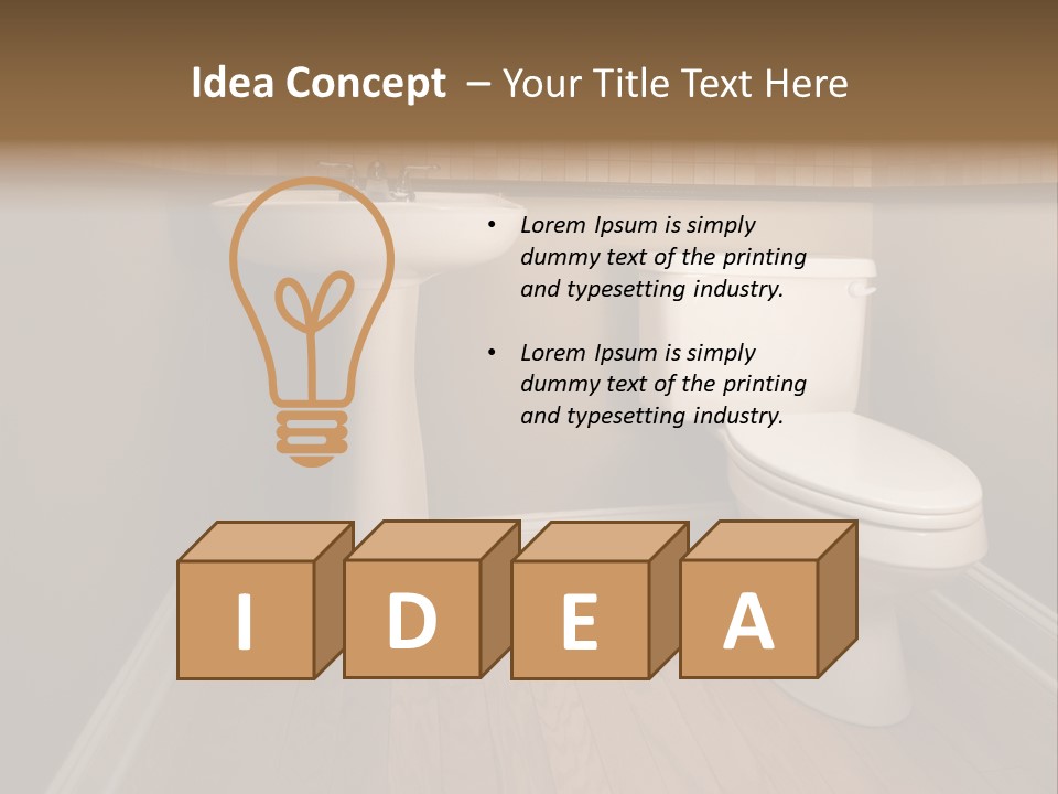 Lavatory Towel Rack PowerPoint Template