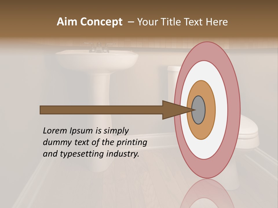 Lavatory Towel Rack PowerPoint Template