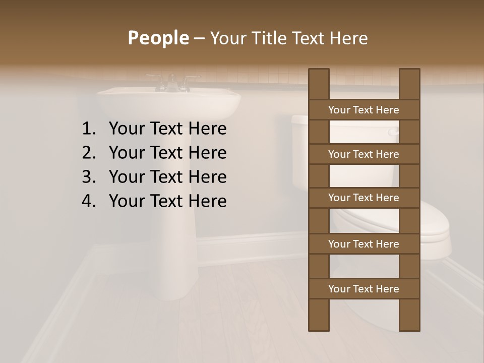 Lavatory Towel Rack PowerPoint Template