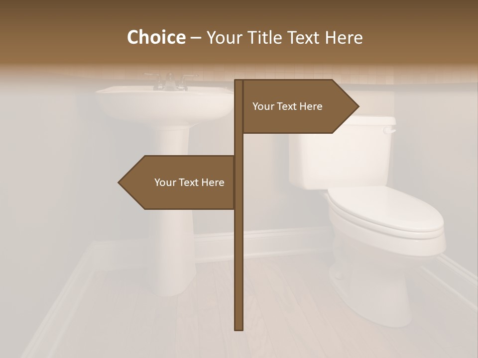 Lavatory Towel Rack PowerPoint Template