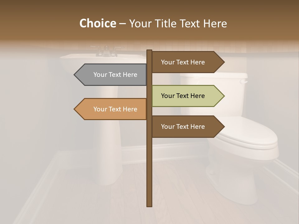Lavatory Towel Rack PowerPoint Template