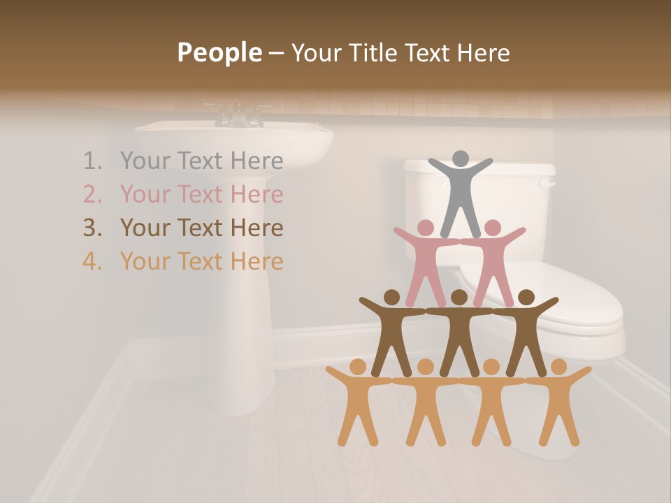 Lavatory Towel Rack PowerPoint Template