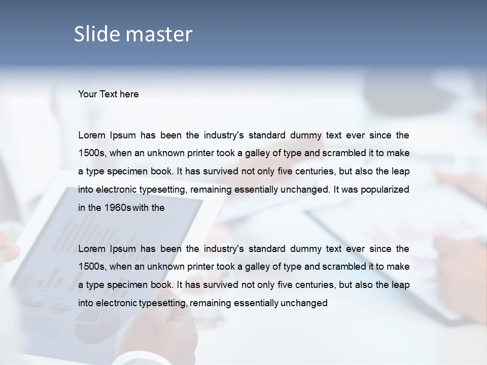 Hand Technology Collar PowerPoint Template