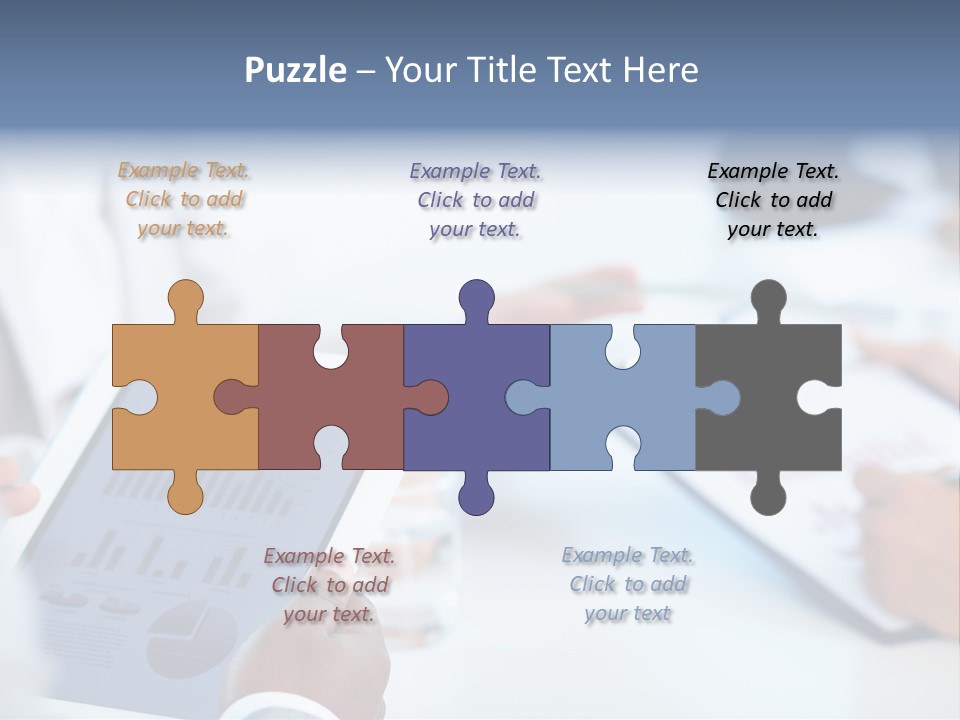 Hand Technology Collar PowerPoint Template