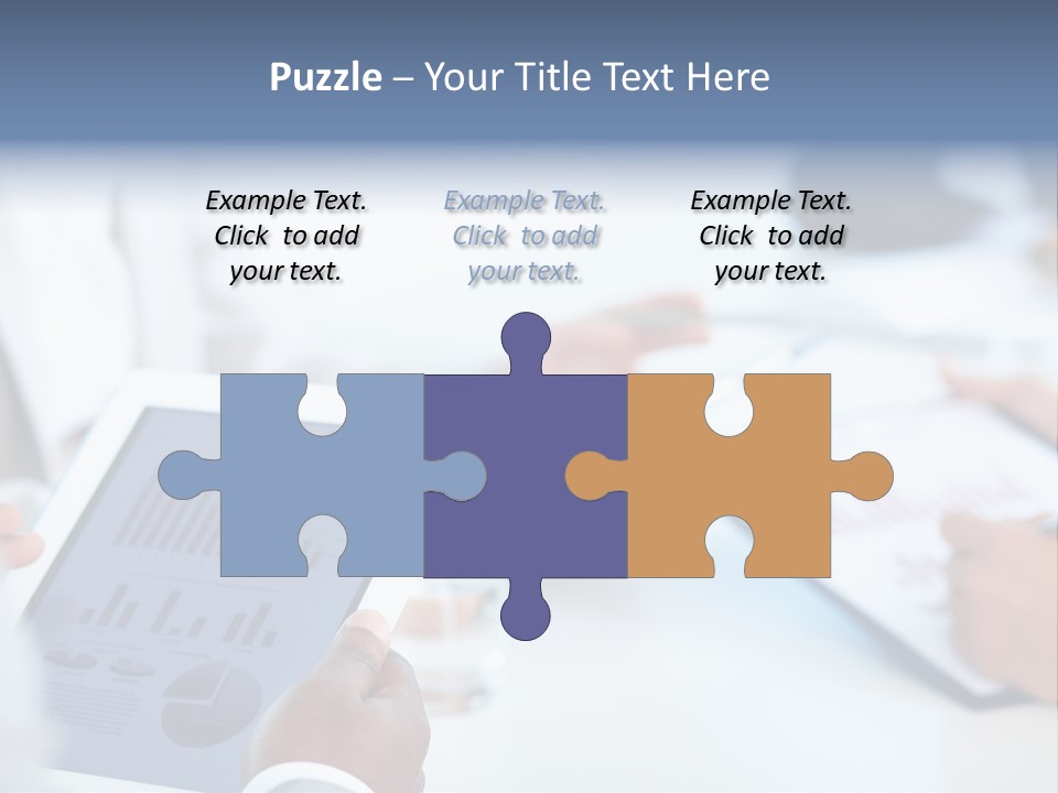 Hand Technology Collar PowerPoint Template