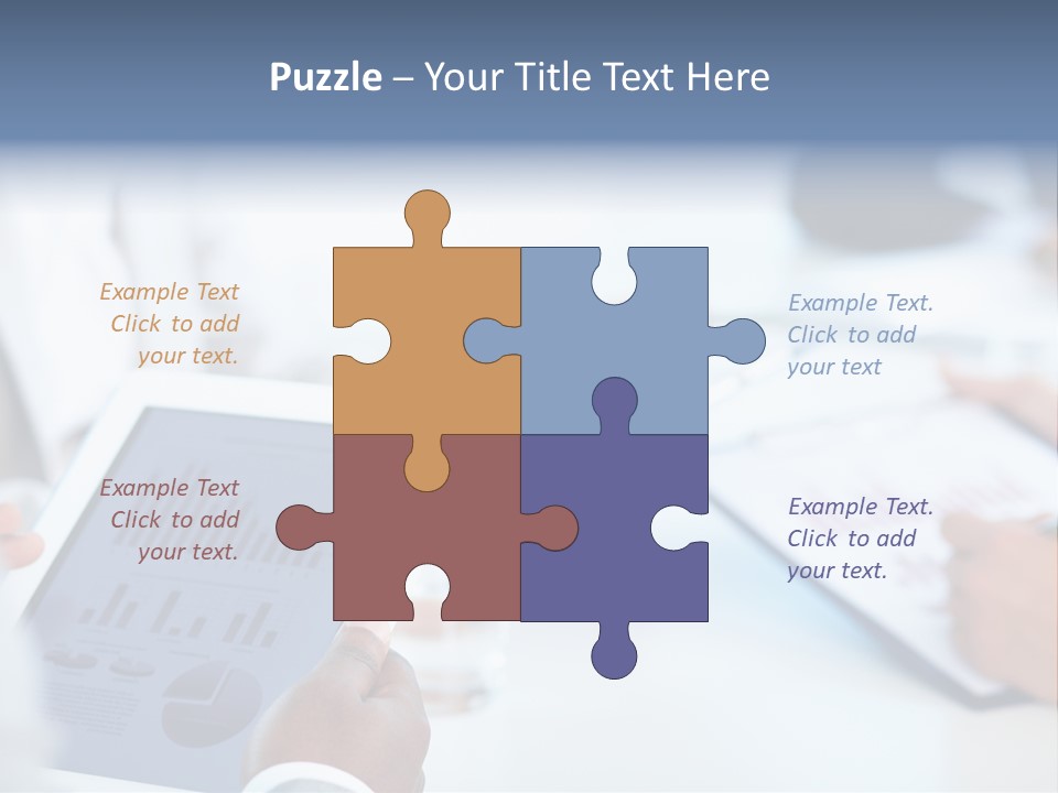 Hand Technology Collar PowerPoint Template
