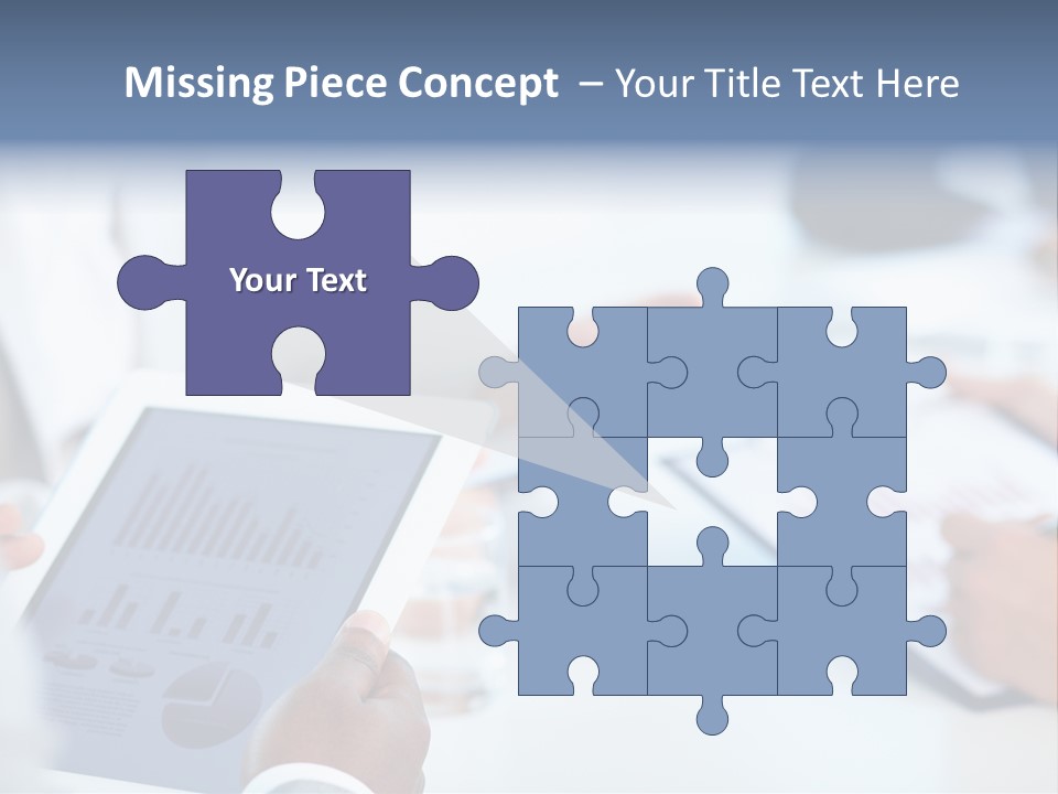 Hand Technology Collar PowerPoint Template