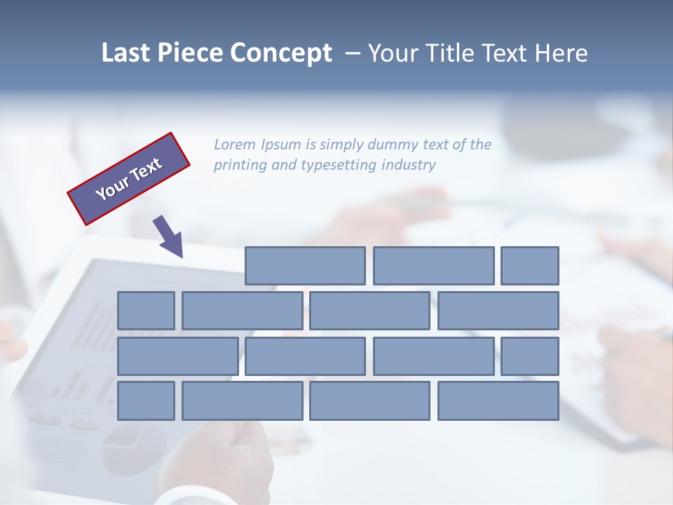 Hand Technology Collar PowerPoint Template