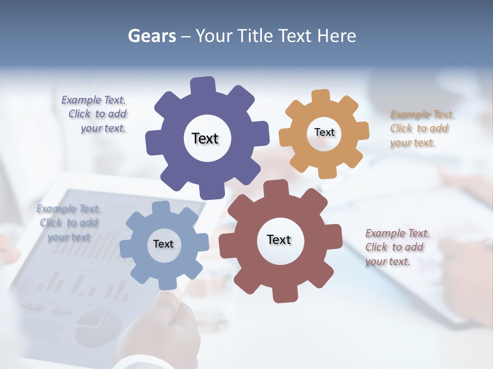 Hand Technology Collar PowerPoint Template