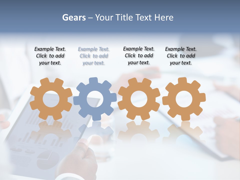 Hand Technology Collar PowerPoint Template