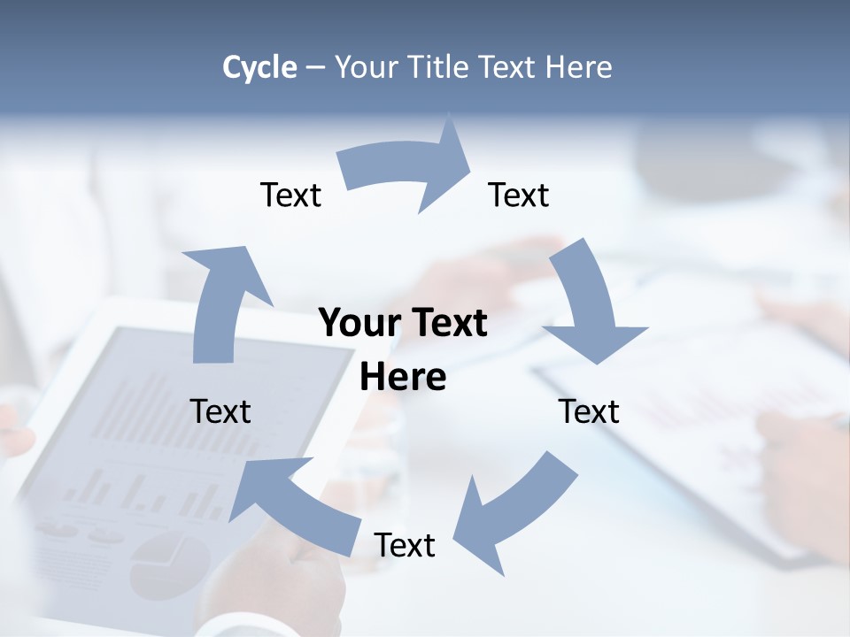 Hand Technology Collar PowerPoint Template
